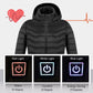 New Heated Jacket Coat USB Electric Jacket Cotton Coat Heater Thermal Clothing Heating Vest Men/wemen Clothes Winter