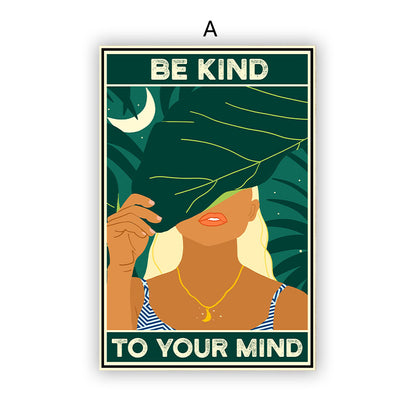 Be Kind To Your Mind - Retro Poste