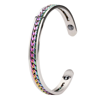 Colorful Inspirational Stainless Steel Bracelet