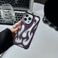 Electroplating Hollow Heat Dissipation Phone Case Flame Pattern High-grade Soft Shell