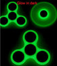 Glow In Dark Tri-Spinner Fidget Toy