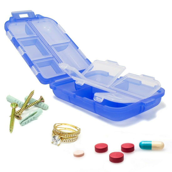 10 Grid Travel Pill Organizer