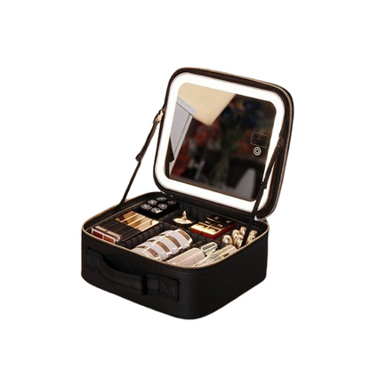 LED Mirror Makeup Bag