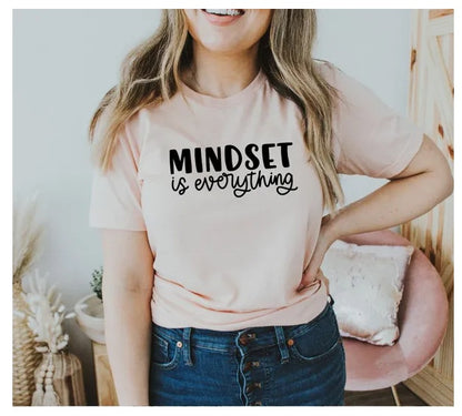 Mindset Is Everything T-shirt, Motivational Shirt, Mental Health Tee, Back To School, Appreciation Shirt, Shirt For Women, Empowerment Shirt