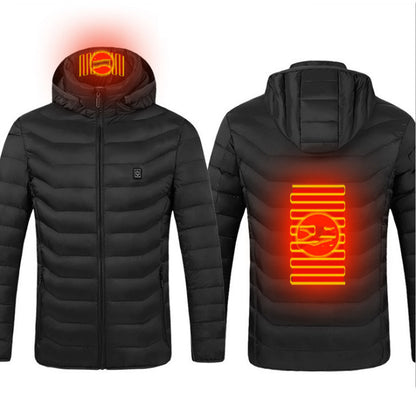 New Heated Jacket Coat USB Electric Jacket Cotton Coat Heater Thermal Clothing Heating Vest Men/wemen Clothes Winter