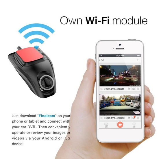 Small Eye Dash IP Cam Car DVR Recorder Camera With Wifi Full HD