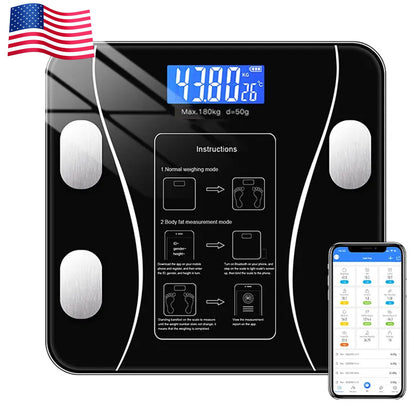 Digital Body Weight Scale Backlit Display Bathroom Scale High PrecisionBluetooth