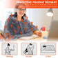 USB Heated Blanket Electric Heated Blanket Heated Poncho Shawl Wrap Throw With Zipper Washable For Home Office