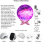 3D Printing Galaxy Lamp Moonlight USB LED Night Lunar Light Touch Color Changing Moon Lamp