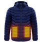 Men Heated Puffer Jacket Electric Heating Coat Insulated Hood Windbreaker