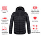 New Heated Jacket Coat USB Electric Jacket Cotton Coat Heater Thermal Clothing Heating Vest Men/wemen Clothes Winter