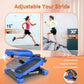 Radiance Home Office 330lb Weight Capacity Mini Stepper With Resistance Band And LCD Display