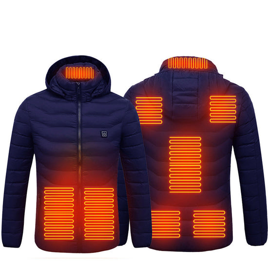 New Heated Jacket Coat USB Electric Jacket Cotton Coat Heater Thermal Clothing Heating Vest Men/wemen Clothes Winter